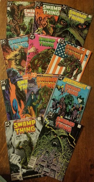 1985 - 1986 Swamp Thing 42 - 52 Run Of 11 Comics By Dc Comics