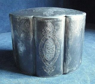 Old Georgian Style Two Compartment Tea Caddy C1875 By James Dixon