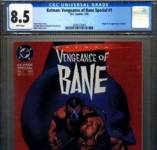 Primo: Batman Vengeance Of Bane 1 - 1st Print Vf 9.  0 Cgc 1993 Dc Comics Movie