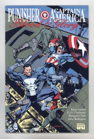 Blood & Glory Complete Set Of 3 (1 - 3) Nmmt Punisher,  Captain America,  Prestige