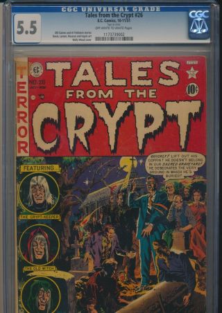 Ec Comics Tales From The Crypt 26 1951 Cgc 5.  5 Pre - Code Horror Golden Age