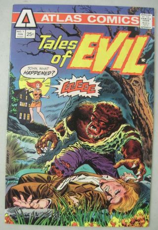 Tales Of Evil 1 Atlas - Seaboard Comics 1975 Unread Hi - Grade