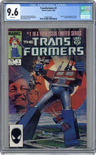 Transformers (marvel) 1st Printing 1 1984 Cgc 9.  6 1445014023
