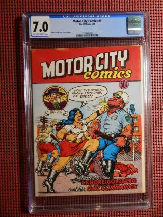 Motor City Comics 1 1969 Cgc 7.  0