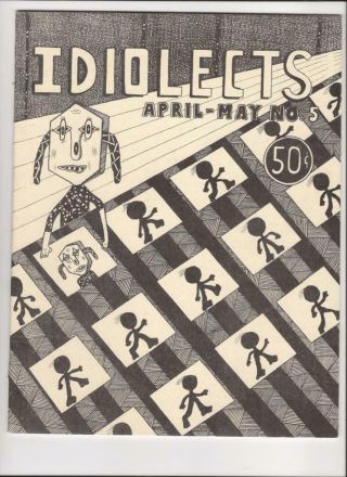 Idiolects 5 (1977) 1st Film Fanzine With Mark Beyer & Art Spiegelman Art