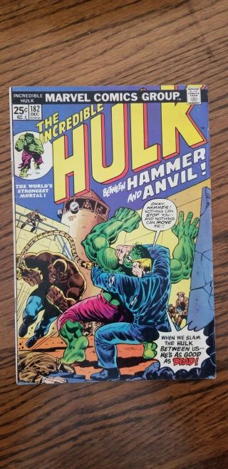 The Incredible Hulk 182 (dec 1974,  Marvel)