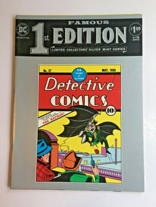 Famous First Editions: Detective Comics 27,  Near