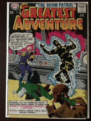 My Greatest Adventure 80 (1963 Dc Comics) - Intro/origin The Doom Patrol Vg,