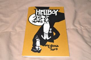 2019 Mike Mignola Sdcc Exclusive Sketchbook Hellboy 25 Years Signed