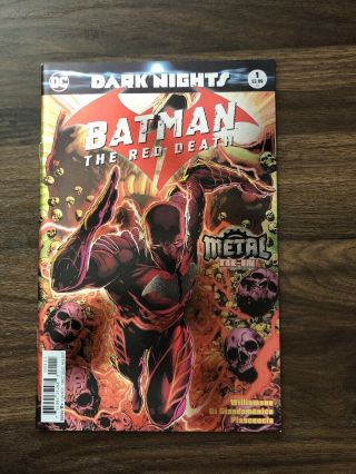 Batman Red Death 1 (foil Cover 1st Print,  Dark Nights Metal Tie - In) Nm/ Vf