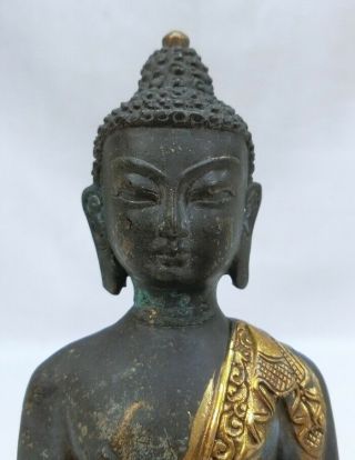 F657: Chinese or Tibetan Buddhist statue of copper ware with appropriate work. 2