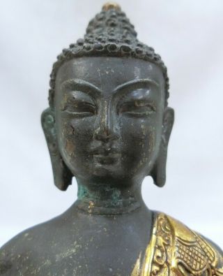 F657: Chinese or Tibetan Buddhist statue of copper ware with appropriate work. 4