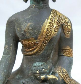 F657: Chinese or Tibetan Buddhist statue of copper ware with appropriate work. 6