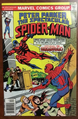 Sharp December 1976 Marvel Peter Parker The Spectacular Spider - Man Comic Book 1