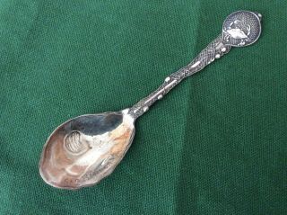 Vintage Sterling Silver Oyster Spoon Clam Shell Bowl Crab Handle From Sag Harbor