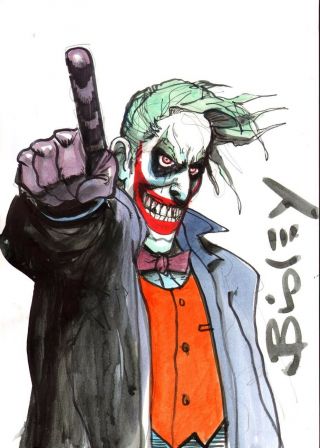 Simon Bisley Joker Painting