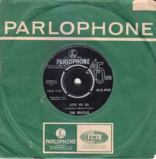 The Beatles - Love Me Do / P.  S.  I Love You.  Rare India Pressing (1964)