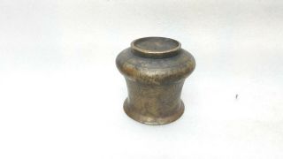 Antique Old Brass Engraved Hindu Temple Holy Water Pot Panchpatra Colle 8