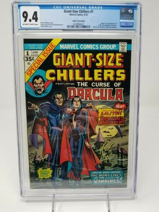 Giant Size Chillers 1 Cgc 9.  4 Ow/w Romita 1st Lilith Dracula Daughter 1974