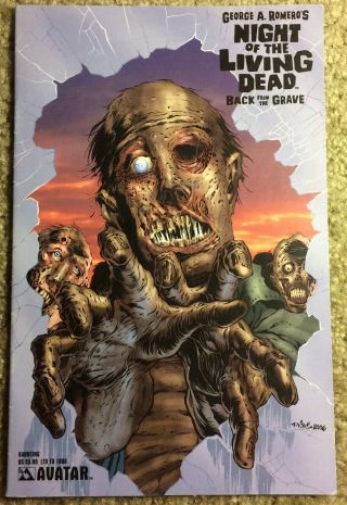 Night Of Living Dead Back From Grave 1 Haunting Tim Vigil Cover Variant Of 1000