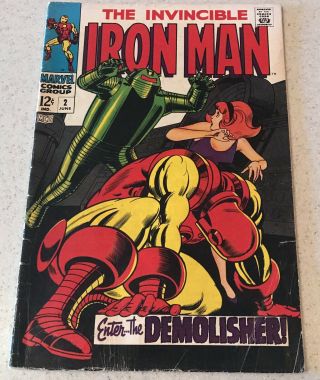 The Invincible Iron Man 2 1968 Silver Age Marvel Comics - Grade