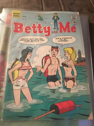Betty And Me 1 (sep 1965,  Archie) Solid Vg - Book