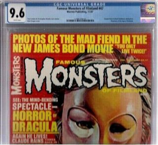 Famous Monsters Of Filmland 47 Cgc 9.  6 White,  1967 Gogos World 