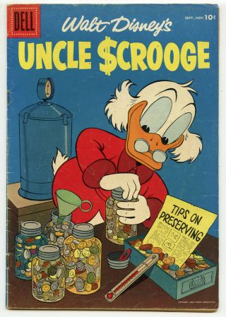 Jerry Weist Estate: Walt Disney’s Uncle Scrooge 15 (dell 1956) Vg Barks