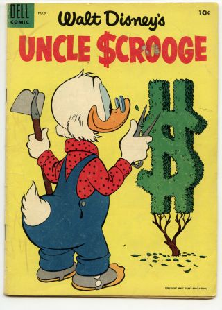 Jerry Weist Estate: Walt Disney’s Uncle Scrooge 9 (dell 1955) Vg Barks