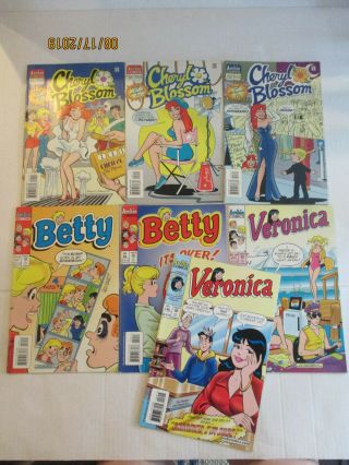 7 Archie Comic Books Veronica Betty Cheryl Blossom Goes To Hollywood 96 2000