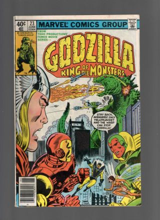 Godzilla King Of The Monsters 23 Marvel Comics Avengers 1979