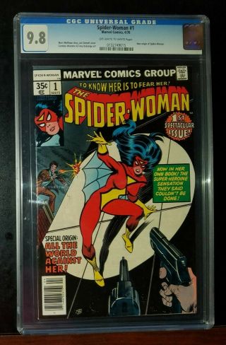 1978 The Spider - Woman 1 Marvel Comics Cgc 9.  8 (nm - M)
