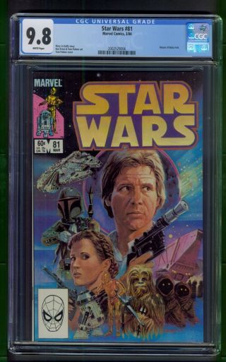 Star Wars 81 (1984) Cgc Graded 9.  8 Return Of Boba Fett Tom Palmer Cover