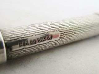 STYLISH SOLID SILVER TELESCOPIC TOOTHPICK by WILLIAM MANTON FABULOUS PATTERN 4