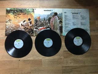 Woodstock Soundtrack 3 Lp Set Us Vinyl Pressing Vg