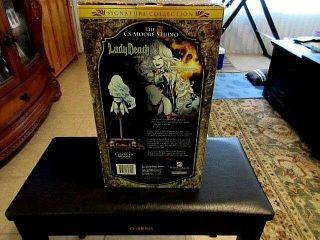 Lady Death Statue 2008 SIGNED BY Clayburn Moore Chaos Comics LOW 42/1200 10