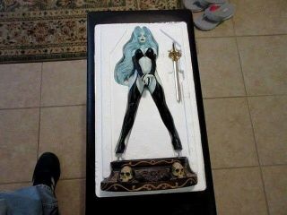 Lady Death Statue 2008 SIGNED BY Clayburn Moore Chaos Comics LOW 42/1200 6
