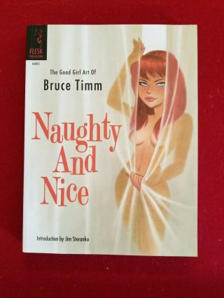 Bruce Timm “naughty And Nice” Gorgeous Book Htf Edition -