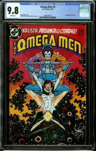 The Omega Men 3 (1983) Cgc 9.  8 1st Appearance Of Lobo Dc Movie Nm/mt