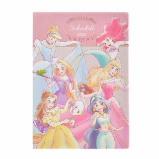 Disney Princess 2020 Schedule Book B6 Monthly Friends Disney Store Japan