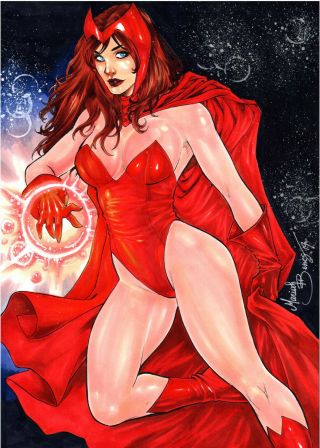 Scarlet Witch (09 " X12 ") By Mariah Benes - Ed Benes Studio
