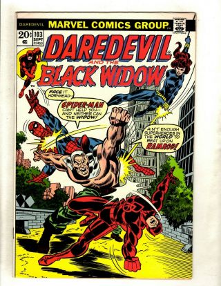 Daredevil 103 Vf/nm Marvel Comic Book Spider - Man Black Widow Defenders Hy1