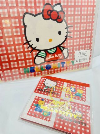 Vintage Hello Kitty Sanrio Stationery Set And Pad 1990