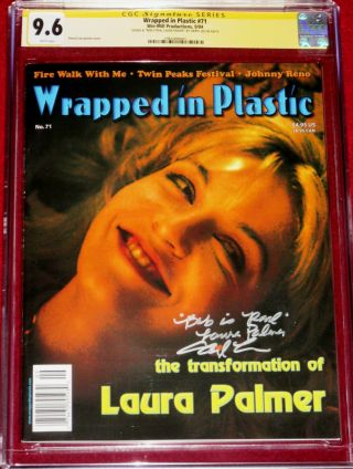 Cgc Ss Wrapped In Plastic 71 Signed And Inscribed By Sheryl Lee Twin Peaks