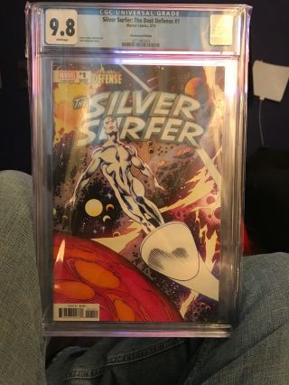 Defenders Silver Surfer 1—1:200 Buscema Variant Cgc 9.  8 Perfect Case