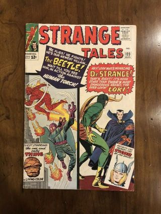 Strange Tales 123 F 5.  5 First Beetle Ditko Dr.  Strange B@@yah