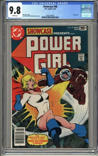 Showcase 98 Cgc 9.  8 Wp Dc 3/78 Power Girl (kara Zor - L) Superman Bronze Age