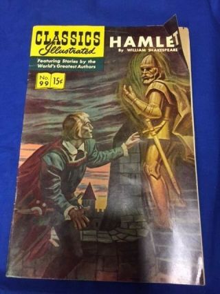 Classics Illustrated 99 Hamlet Very Fine /excellent September 1952 Look Now P13
