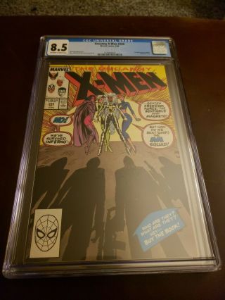 Uncanny X - Men 244 Cgc 8.  5 Ow/w 1st App Of Jubilee Key Marvel Comics 1989