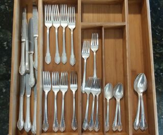 1847 Rogers Bros International Silver Silverplate Flatware Remembrance 28 Pc